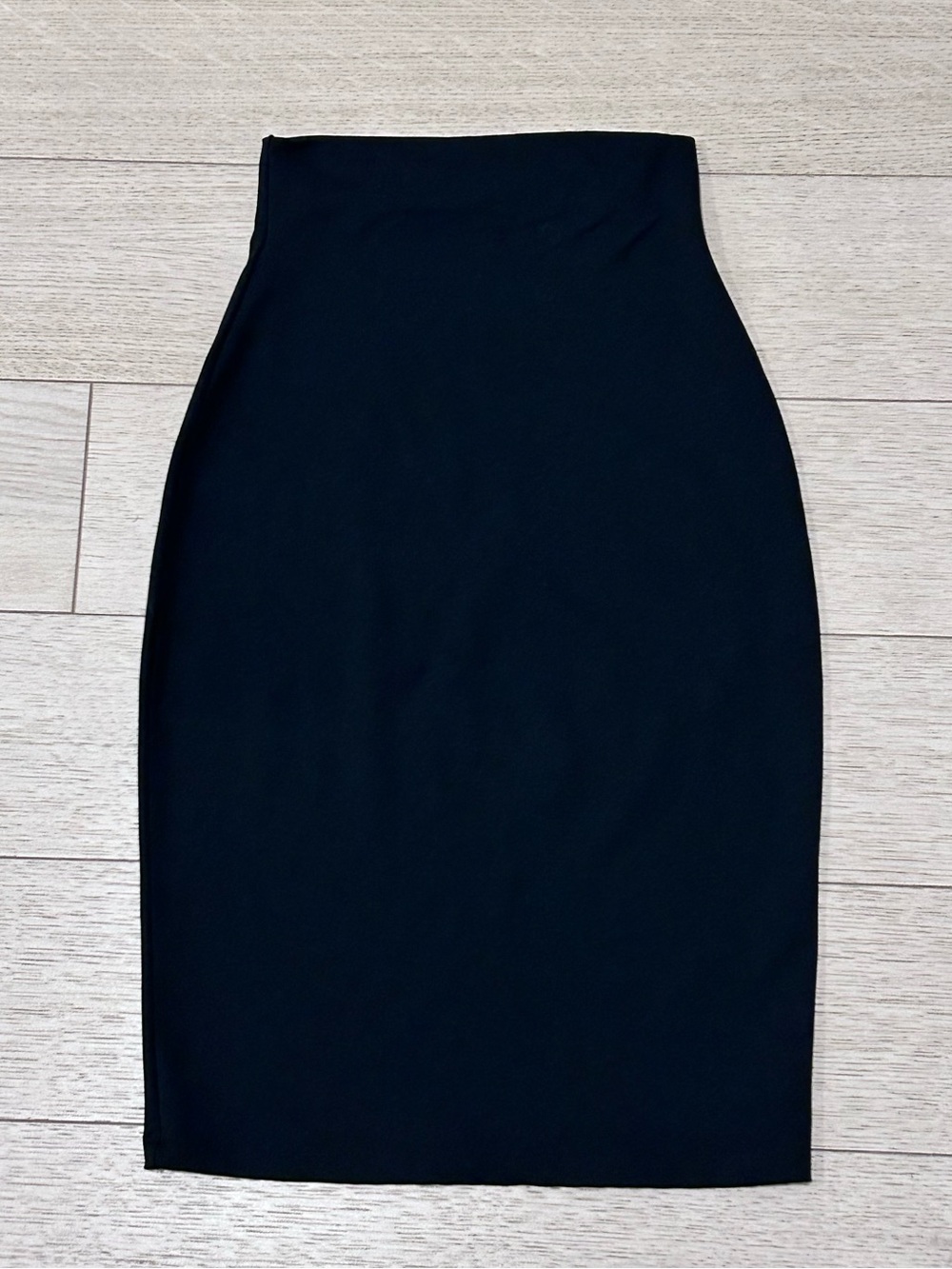 Susana Monaco Sleek Black High-Rise Midi Pencil Skirt Small